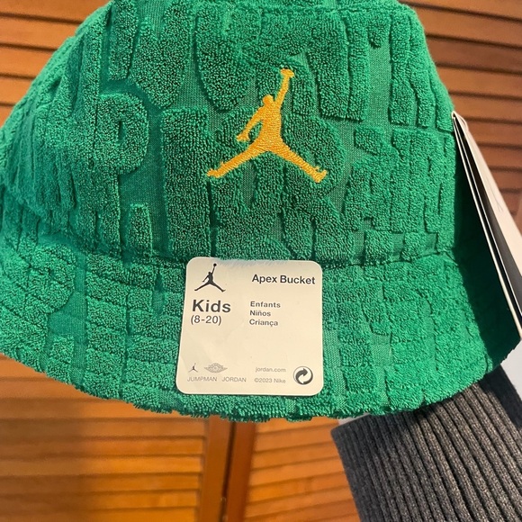 Jordan Kids’ Fuel Up Cool Down Apex Athletic Green Bucket Hat (8-20) NWT - Picture 3 of 7